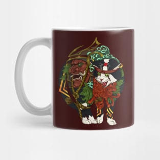 Japanese samurai cat Mug